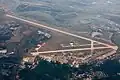 Luftaufnahme des Flugplatzes während der Luftfahrtmesse MAKS (2011)