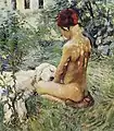 Mädchen mit Hund (1895)