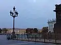 Laterne an der Alexandersäule, Palastplatz, St. Petersburg