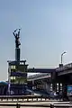 Nördlicher Treppenturm am ostwärtigen Ende der Station