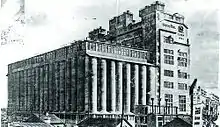 Getreidesilo der sowjetischen Exportindustrie im Hafen von Mykolajiw. Bauzeit 1930