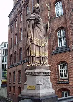 Brückenfigur Bischof Ansgar