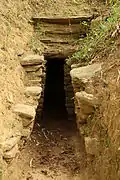 Maeyama Kofun A56 Eingangsbereich zur Steinkammer