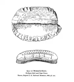 Eskimo-Messer, 19. Jh. (Material nicht angegeben)