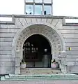 Portal am Rathaus in Gladbeck, um 1910