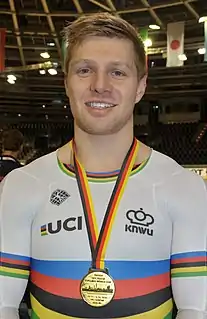 Nils van ’t Hoenderdaal (2018) Gold im Teamsprint beim Weltcup in Berlin