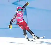 Sarah Brown beim Mixed-Parallelslalom