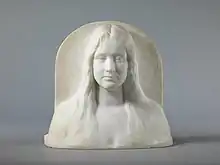 Irene Sattler, die Urgroßmutter. Büste von Adolf von Hildebrand