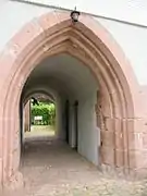 Zugang zur Abtswohnung