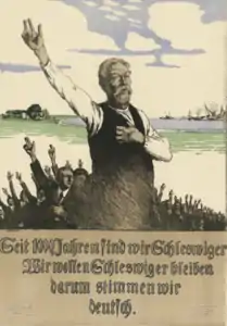 Deutsches Abstimmungsplakat
