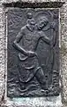 1950 geschaffenes Christopherus-Relief