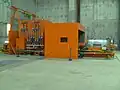Speisewasserpumpe Kraftwerk Altbach/ Deizisau HKW 2. Aufbau (v.L.): Vorpumpe, Motor, Getrieberegelkupplung, Hauptpumpe