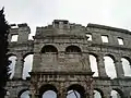 Amphitheater in Pula (Frontalansicht)