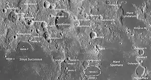 Apollonius und Umgebung (LROC-WAC)