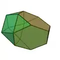 Erhöhtes abgeschnittenes Tetraeder.