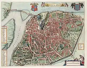 Karte von Avignon aus dem Atlas van Loon, 1647