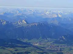 Breitenberg mit Pfronten von Norden