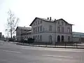 Empfangsgebäude Bf. Hainichen, Straßenansicht (2016)