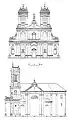Bauplan für die Karmeliterkirche (1860)