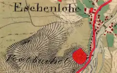 Lageplan von Burgstall Eschenlohe
