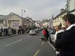 Hauptstraße in Carrick-on-Shannon amSaint Patrick’s Day 2015