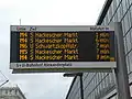 Anzeiger Straßenbahn (Alexanderplatz)