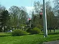 Seilbahn durch den Garten