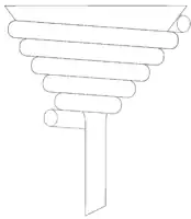 Trichter mit dampfbeheizter Schlange zur heißen Filtration