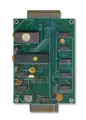Platine mit Diskettencontroller, Software-ROM und An­steu­erungselektronik