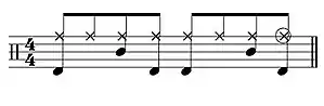 Einfacher Achtelnoten-Beat