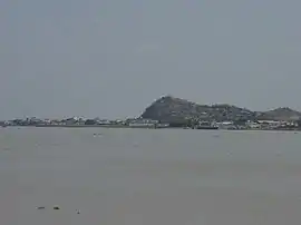 Blick über den Guayas auf Durán