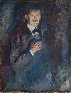Selbstbildnis mit Zigarette (1895)