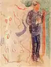 Loslösung (1906/07), Tempera auf Leinwand, 100 × 75,5 cm, Munch-Museum Oslo