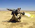 Start der FGM-148 aus dem Startrohr