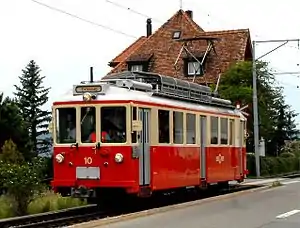 BDe 4/4 10 im Mai 2007 auf der Neuen Forch