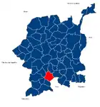 Lagekarte für Nespereira
