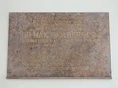 Gedenktafel für Max Bamberger