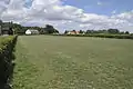 Grasnarbe auf der Rennbahn