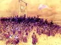 Hinrichtung polnischer Aufständischer durch die Russen in Šiauliai (Zeichnung von Stanisław Witkiewicz)