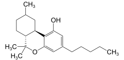 Strukturformel von Hexahydrocannabinol