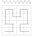 Abb. 3b: Hilbert-Kurve 
  
    
      
        
          H
          
            2
          
        
      
    
    {\displaystyle H_{2}}
  
 der 2. Iteration