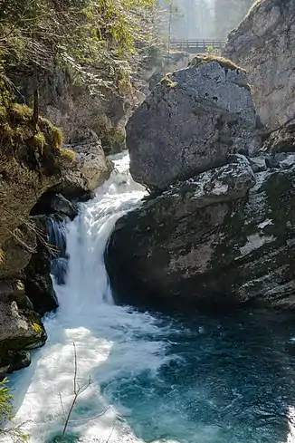 Stromboding-Wasserfall, rechter Arm