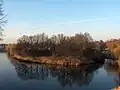 Kehlseite eines Ravelin der Festung Hulst (Niederlande) vom Hauptwall aus gesehen, Anfang des 17. Jh.