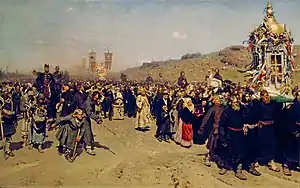 Prozession im Gouvernement KurskКрестный ход в Курской губернии (Ilja Repin)