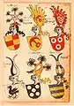Helmstatt-Wappen im Ingeram-Codex (unten links)