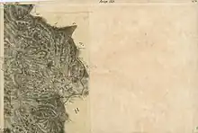 Um 1780: Schwarzenbach auf der Karte der Josephinische Landesaufnahme (an der kgl. Ungarischen Grenze)