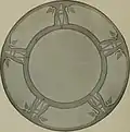Adelaide Alsop Robineau: Entwurfszeichnung für Keramikdekor, 1911, in: Keramic Studio