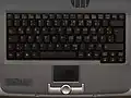 Notebooktastatur, deutsches Layout