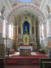 Altar der Kirche in Holzgau