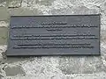 Gedenktafel zur Gründung des Gustav-Adolf-Vereins in der Kirche